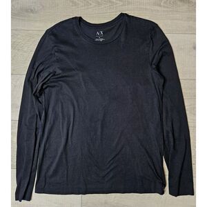 Armani Exchange Mens Longsleeve‎ Tshirt Size Medium Black